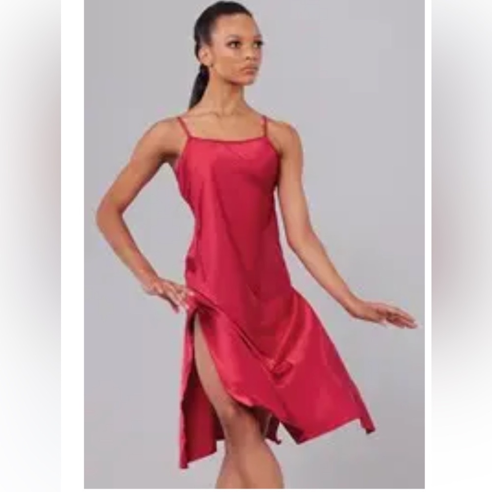 Weissmans small adult MIRROR satin dress dance costume SA